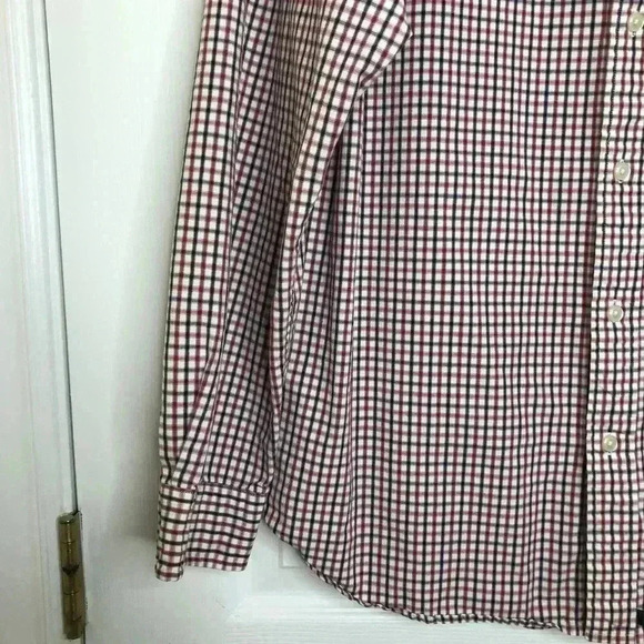 GAP  Dress Shirt White/Red/Black Size Large - Picture 4 of 16